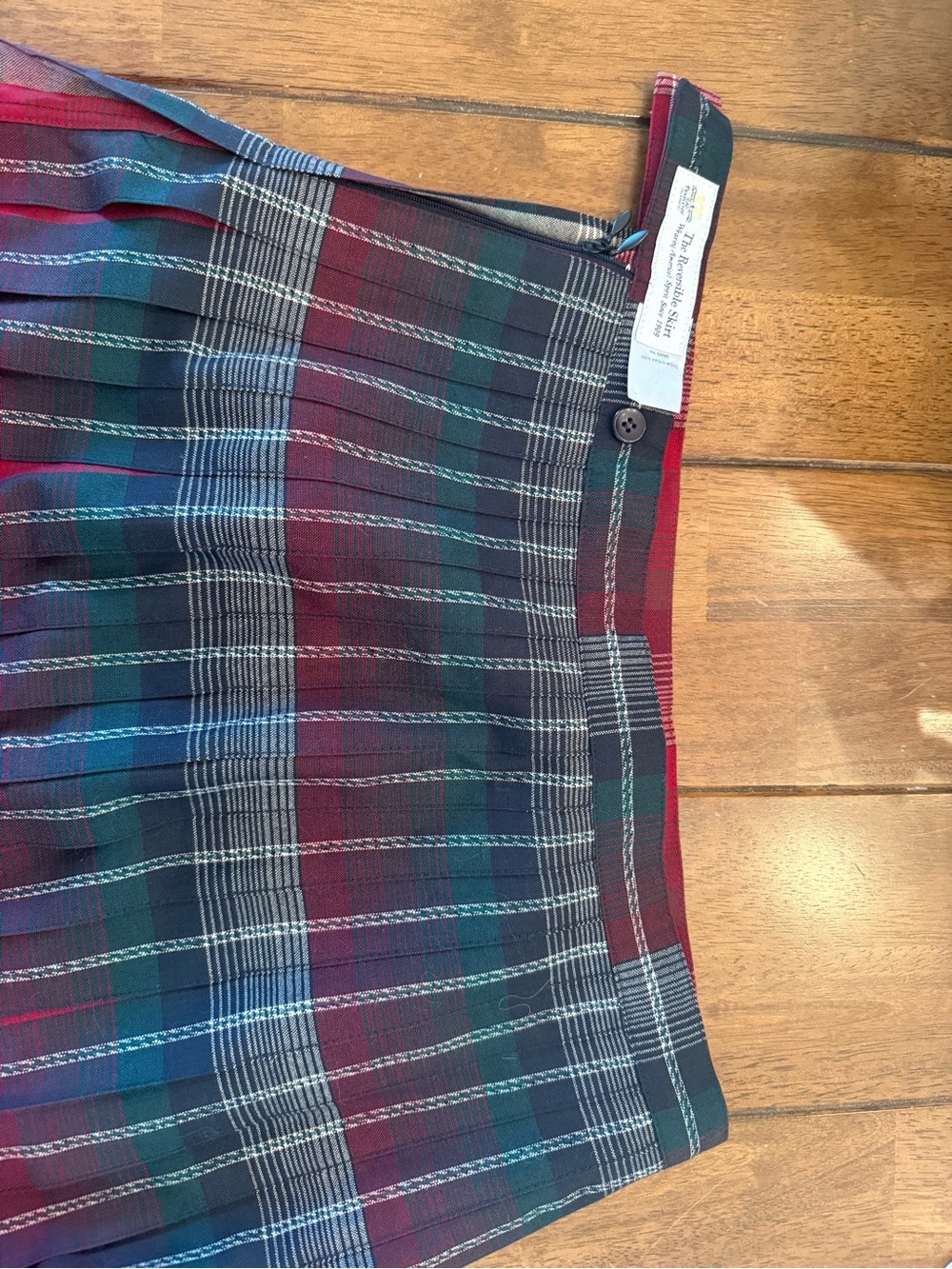 Pendleton Black & Red Plaid Midi Skirt - Picture 11 of 15